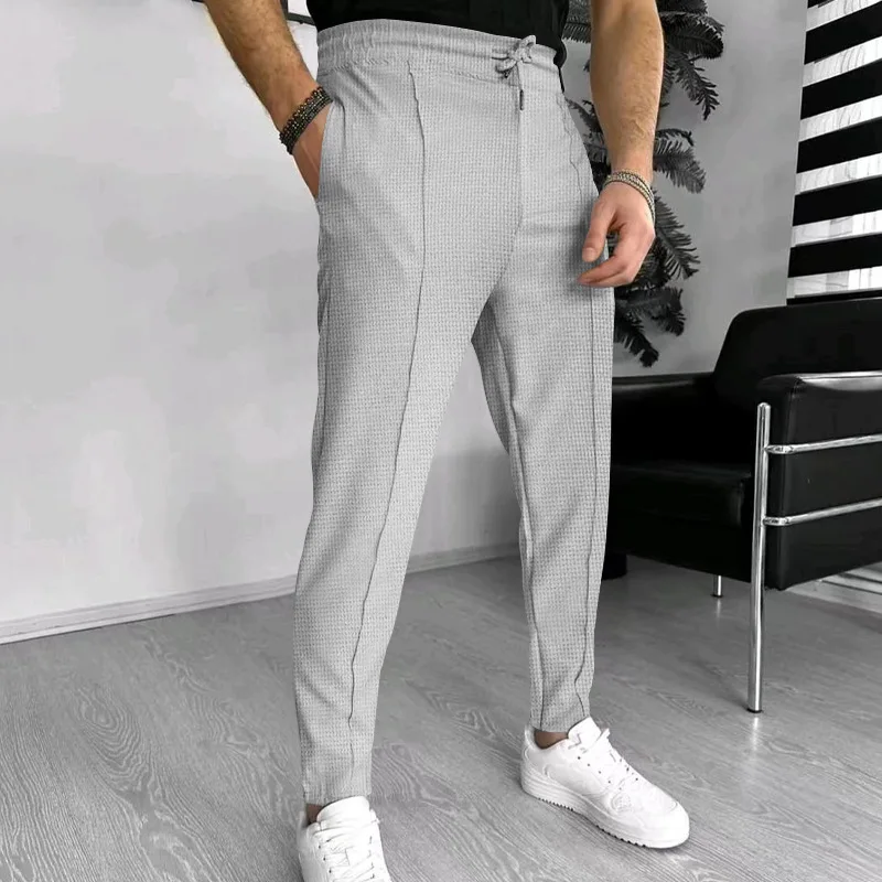2024 Amazon Sommer neue Herren europäische und amerikanische unabhängige Station Kordel zug Sport Freizeit hose für Männer – Detail 9