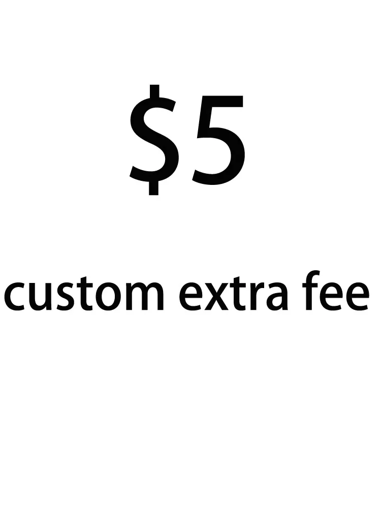 

$5 extra custom fee for Faux PU Leather Bodysuit Catsuit Leotard Conjoined Pants Tops Customization Don't Accept Any Refunds