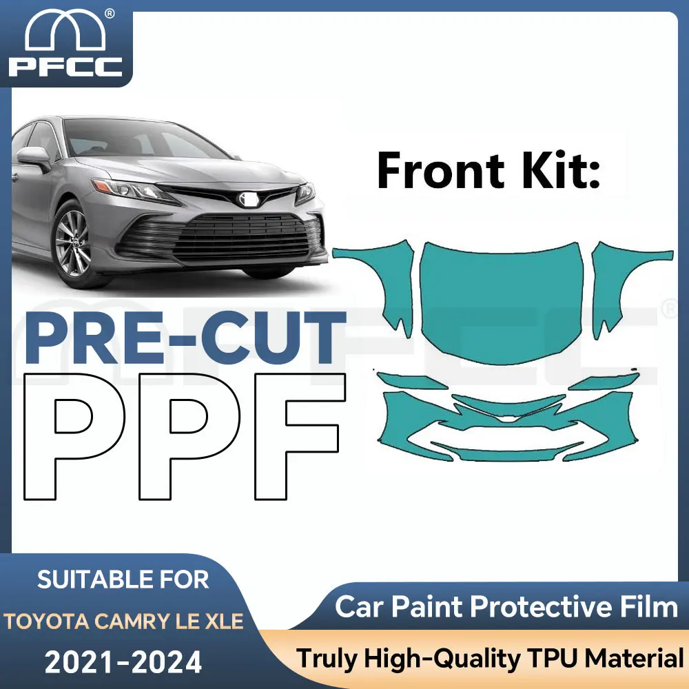 

For Toyota Camry LE XLE 2021-2024 Front Paint Protection Film Pre-cut Car Body Kit PPF Full Vehicle Anti-scratch Exterior TPU