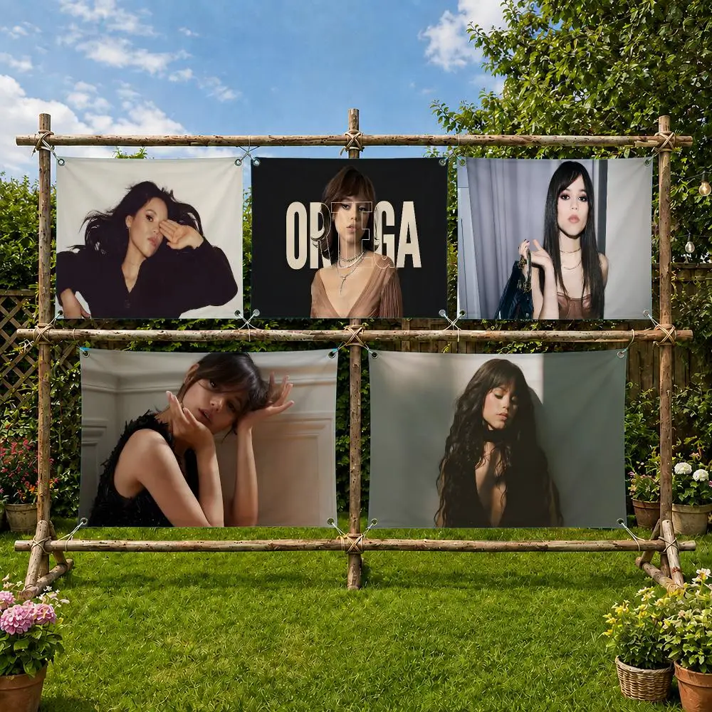 Actress J-Jenna Ortega Flags Flag Soft Skin-friendly Durable Tapestry Outdoor Party Home Living Room Bedroom Decoration