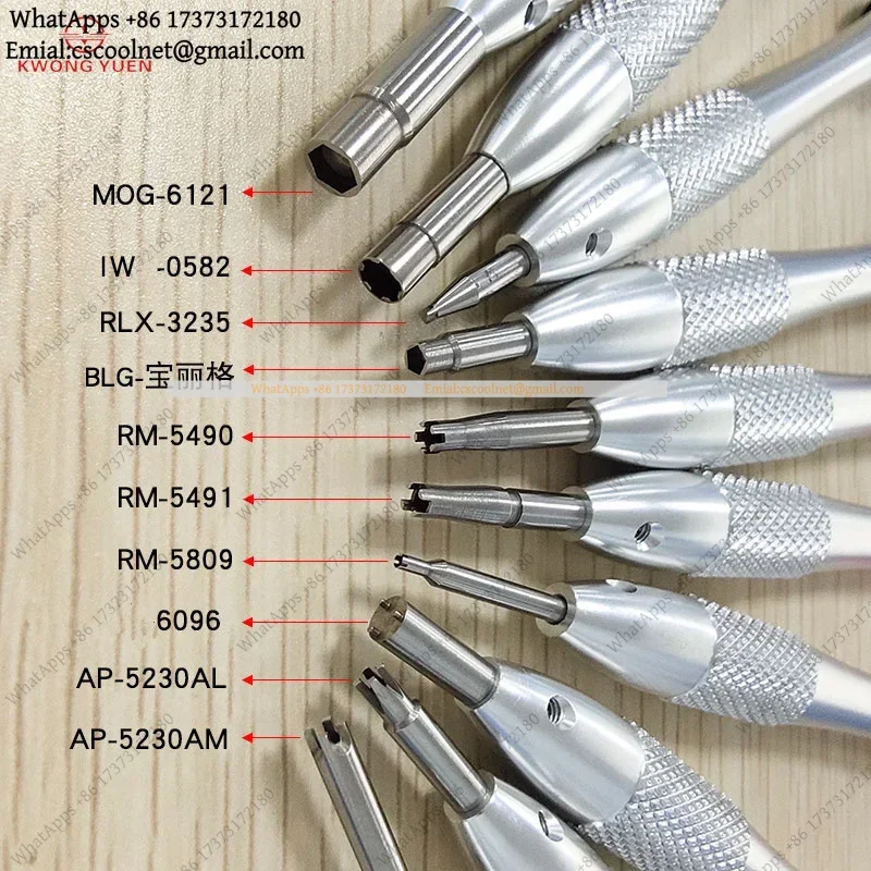k3 Watch Repair Screwdriver Bits, Chrome Vanadium Alloy Steel Tips, Universal Precision Driver Bits for All Watch Types