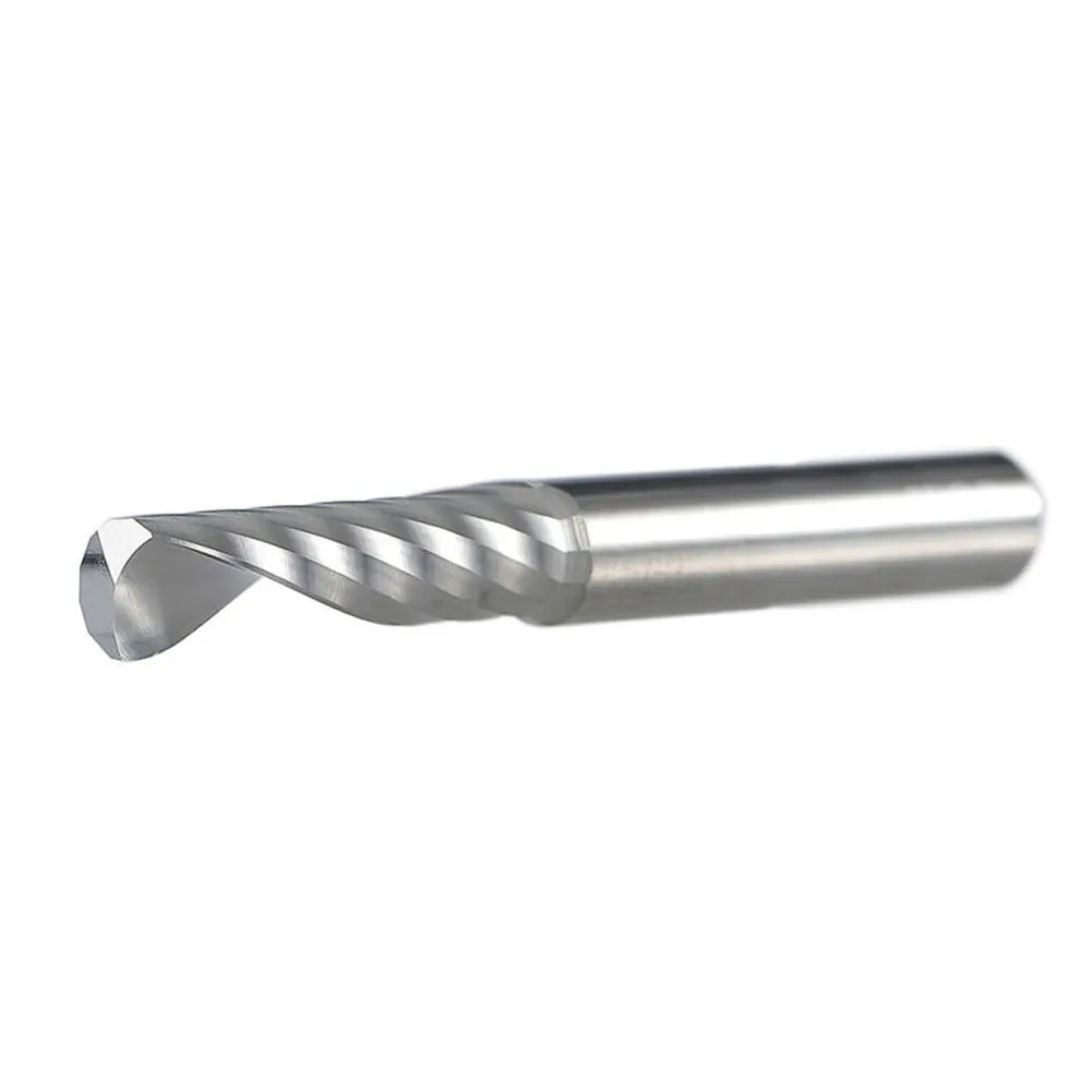 Spiral End Mill Carbide End Mill 1PCS 6mm Shank For MDF CNC Router Bits Hard Alloy Single Flute For Aluminum Alloy