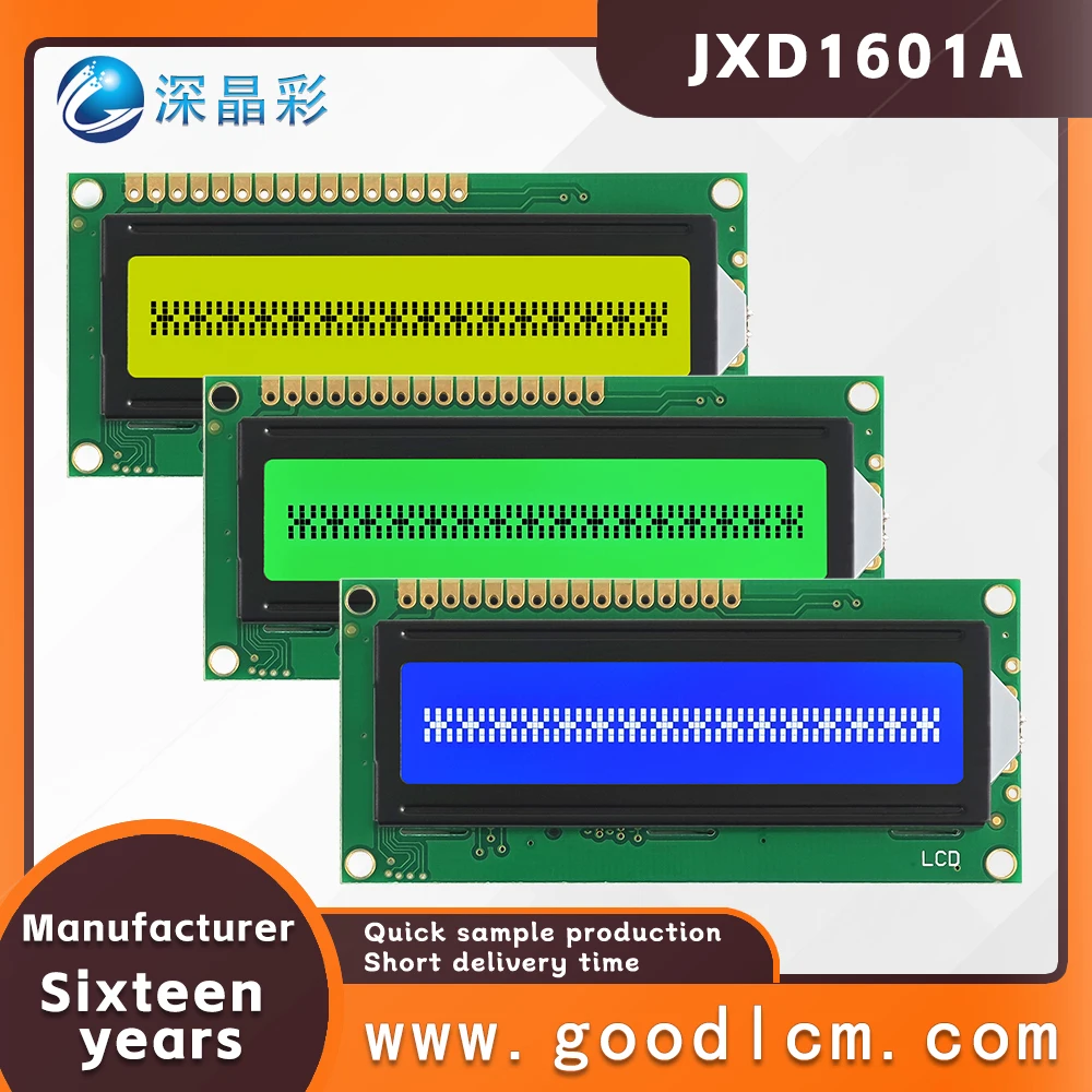 supply high strength character screen Russian language dot matrix LCD display screen JXD1601A STN LCM display module 3.3V/5.0V