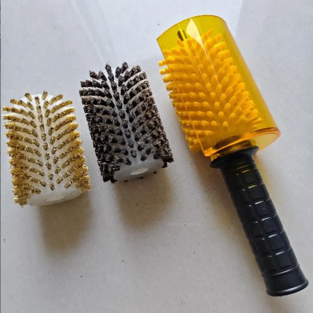 Ski Waxing Brush Set Nylon Copper Wire Horsehair Brush Kit for Professional Ski Board Care Supplies