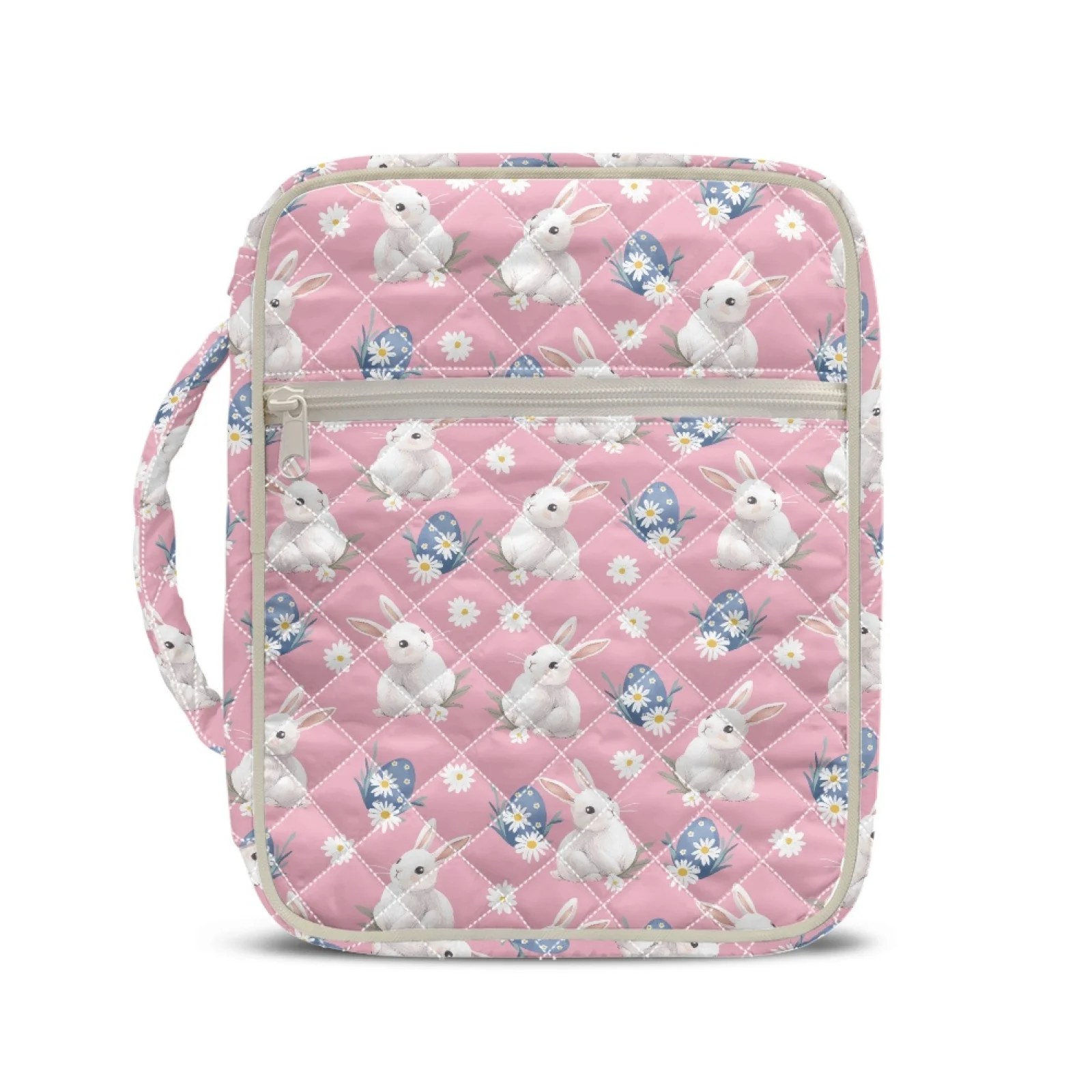 Coloranimal Easter Bunny Egg New Design Portable Bible Cover Case for Daily Life Polyester Bible Supplies Organizer Bag