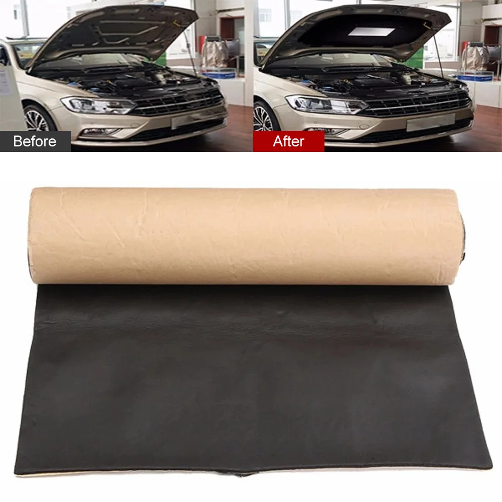 200x50cm Car Sound Deadening Mat 5/6/10mm Sound Absorber Foam Noise Insulation Pad Heatproof Soundproof Deadener Cotton Pad