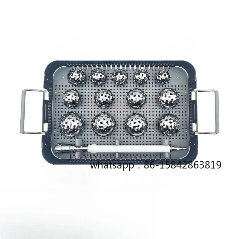 Hip Arthroplasty Acetabular File Set Orthopedic Surgical Instruments Bone Planing Files Joint Polishing Tools