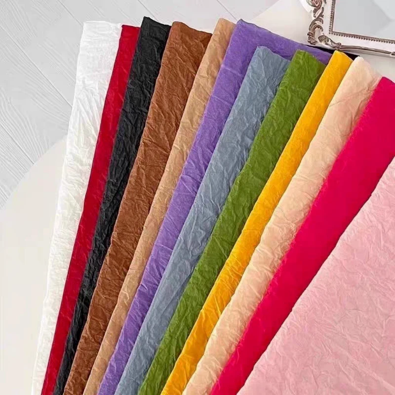 ورق يوكينا DIY لتغليف باقة ورق كريب مصنوع يدويًا مع نسيج متجعد مقاوم للماء ورق عذراء نقي مصنوع يدويًا بالكامل #1