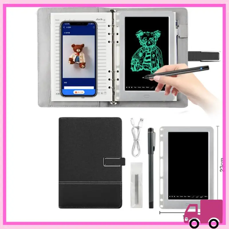 Compact Smart Sync Pen Diary Writing Set Voice Drawing Bluetooth Writing Pads Smart APP Handwriting Board