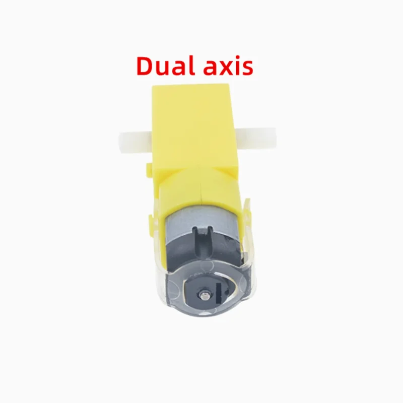 Dual axis DC3V-6V DC reduction motor TT motor strong magnetic anti-interference intelligent car chassis four-wheel drive  esp32