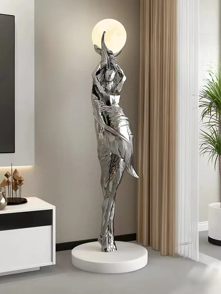

Modern Art Floor Lamp Home decoration Lights Living Room Bedroom Humanoid Atmosphere Lamps Couch High-End Sculpture LED Lighting