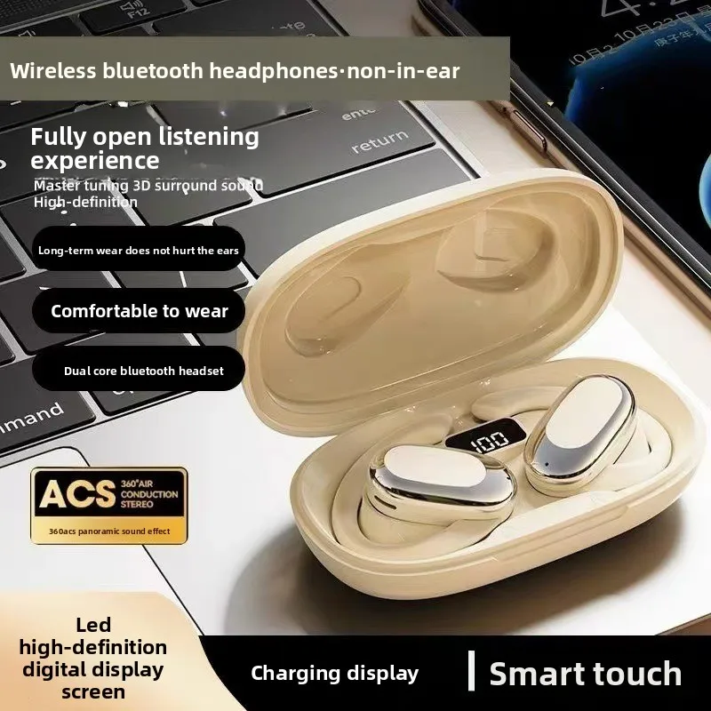 

FOR GT526Y Voice of Berlin ear-mounted OWS non-in-ear noise reduction Bluetooth wireless Bluetooth headset can be rotated 130 °
