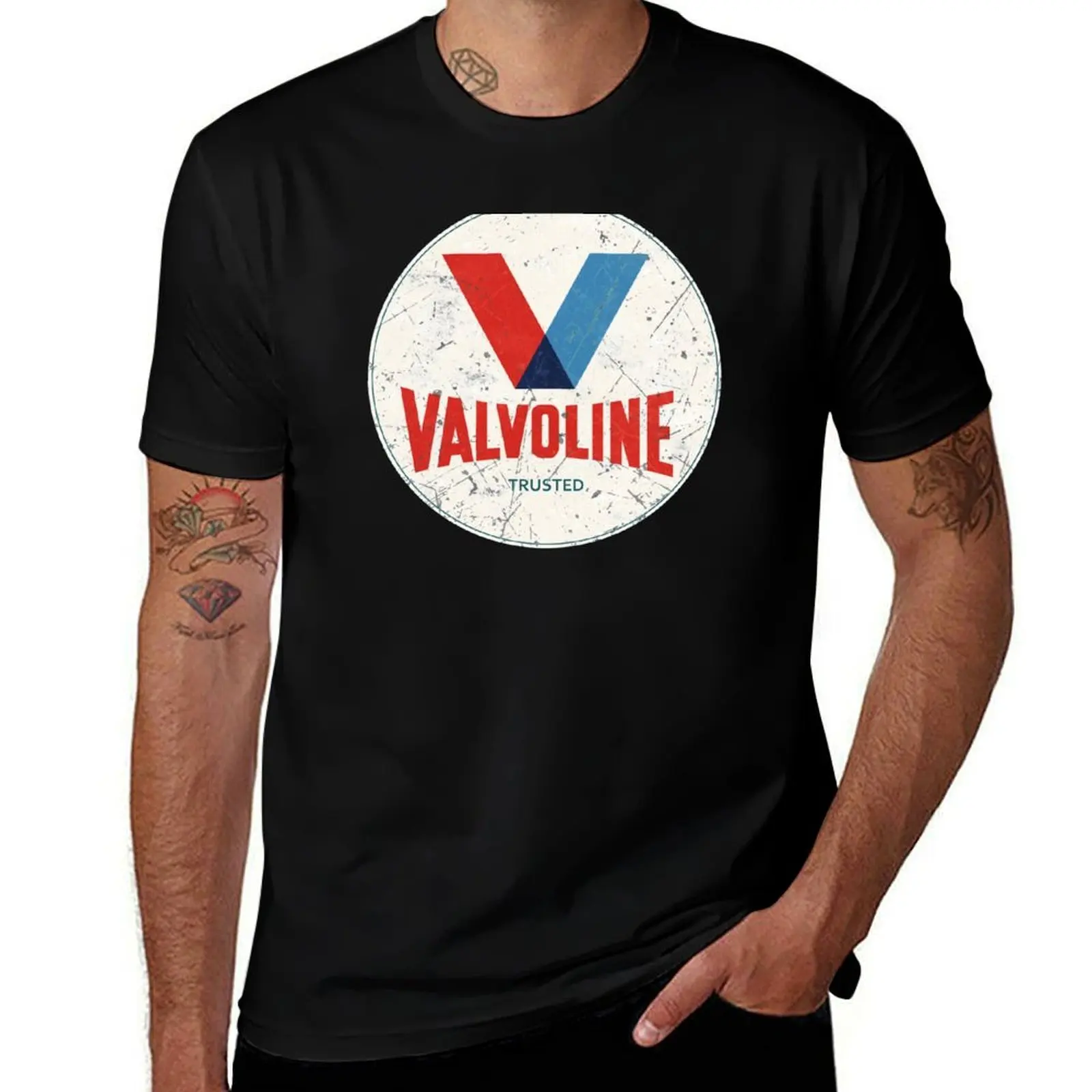 Футболка Valvoline Vintage Motor Oil, спортивная футболка с контролем влаги