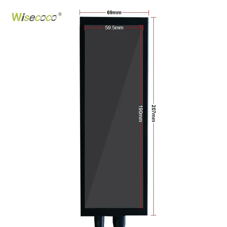 7.84 Inch LCD Screen IPS Long Strip Display Portable Monitor 400x1280 Stretched Bar MIPI Driver Board Aida64 US Secondary Panel