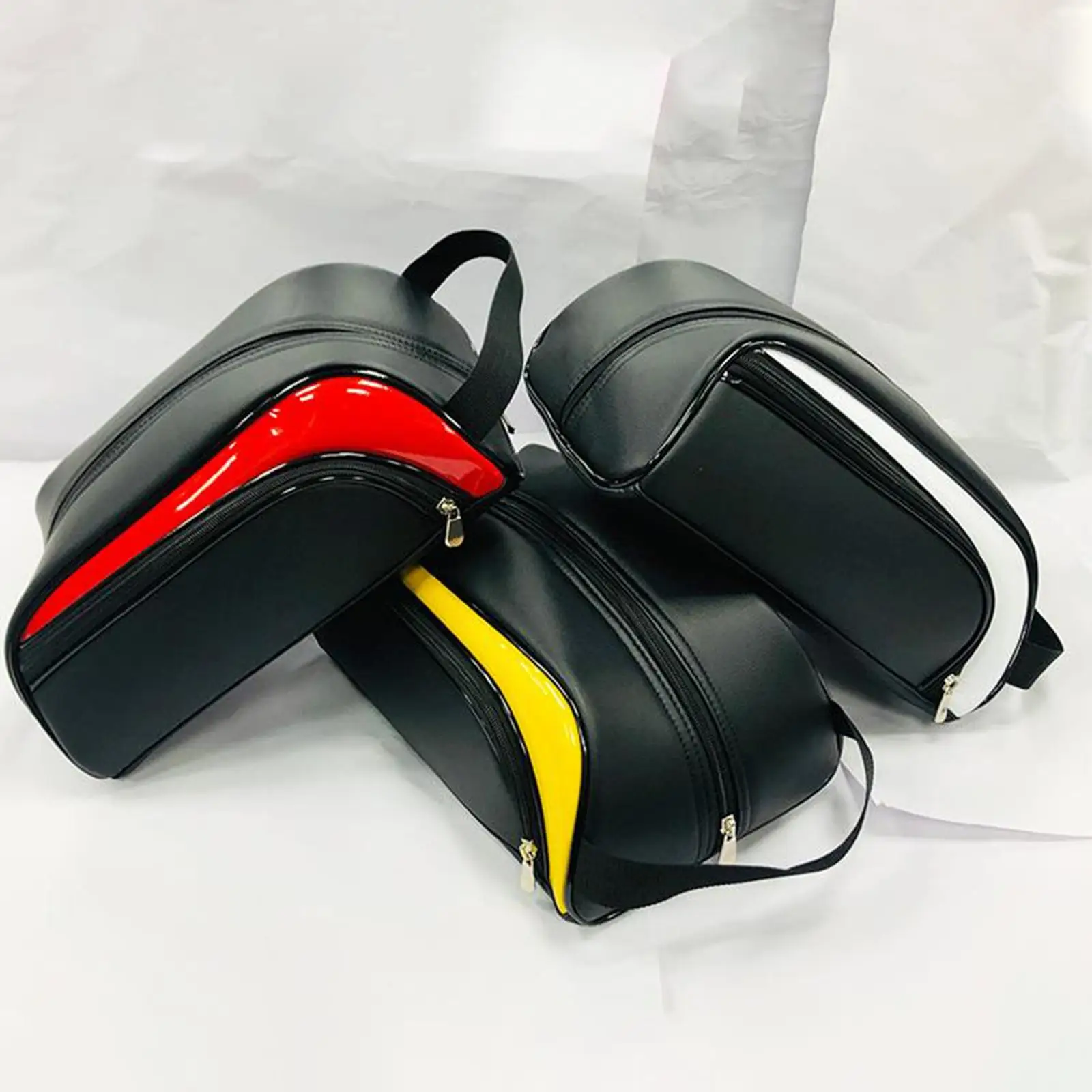 

Portable Golf Shoe Bag Leather Carrier Bags Golfball Holder Lightweight