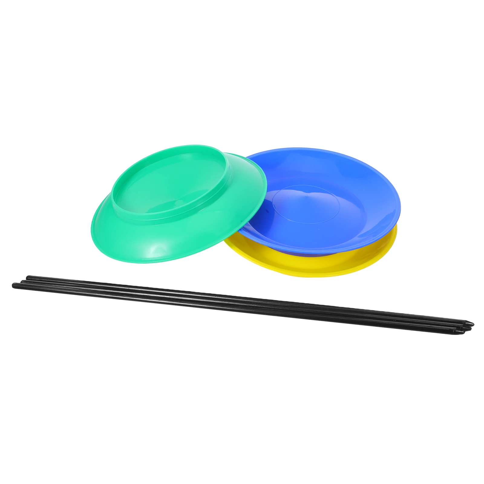 

3 Set Juggling Turntable Balance Stick s Clown Sensory Plastic Circus Skill