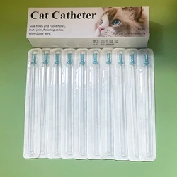 12PCS/Box Pet Feline Cat Urinary Catheter Urethral Obstruction Flushing End Open End Close Without Stylet Probe Clear Blockage