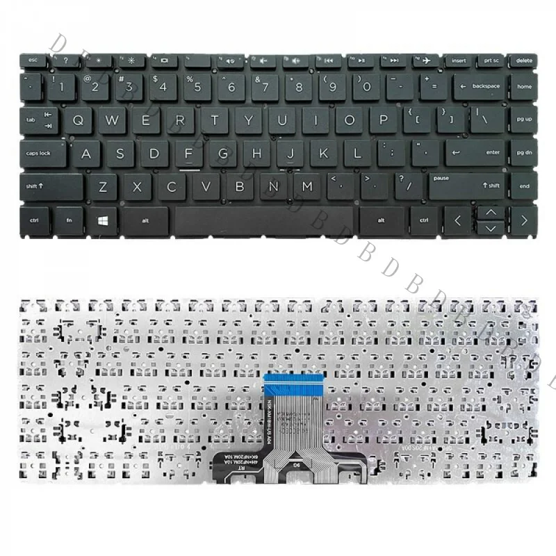 AA+New Black / Silver Laptop Replacement Keyboard For HP 14-CD 14-CM 14-CK 14M-CD Notebook