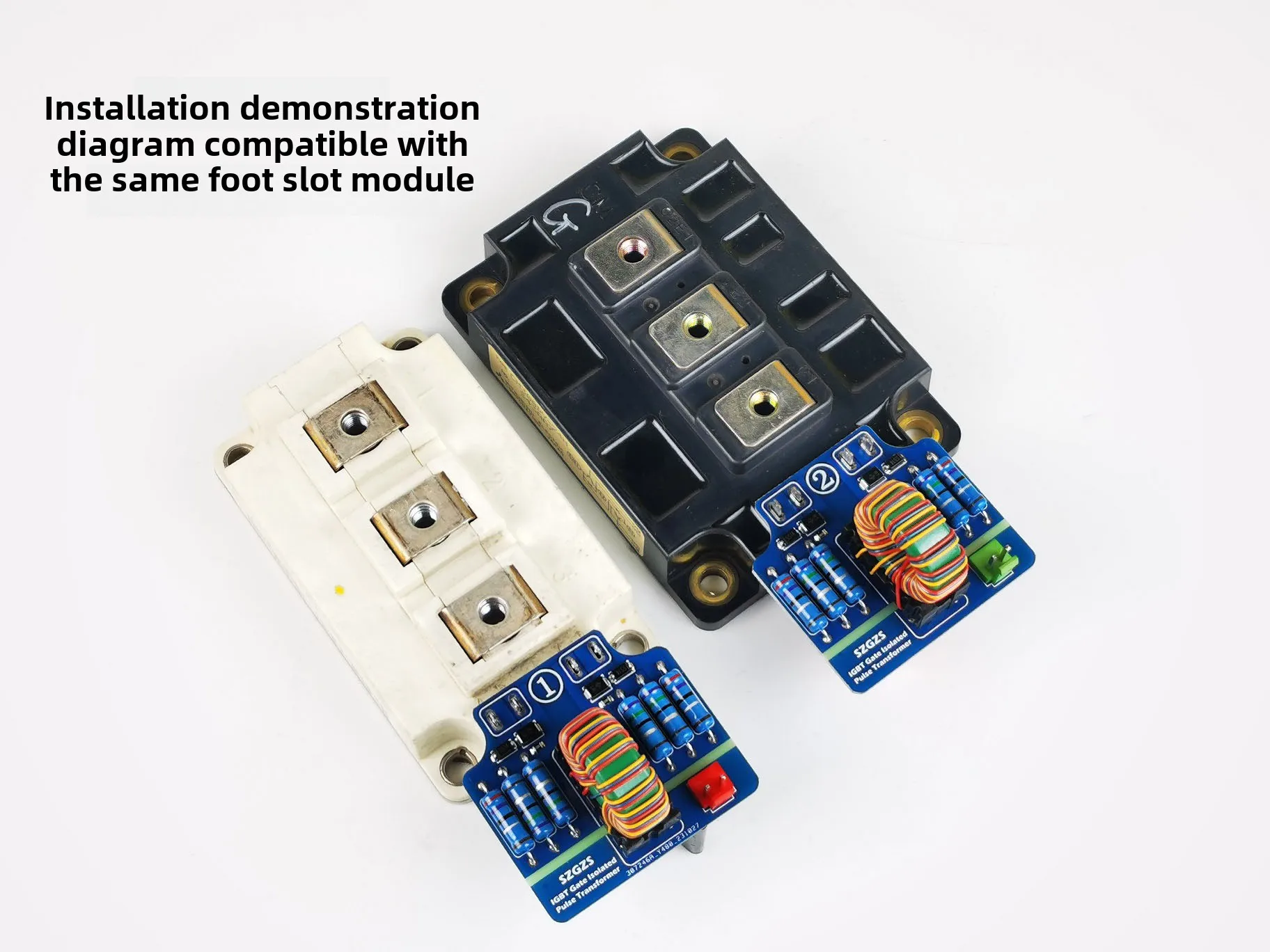 Módulo IGBT de puente completo DRSSTC de bobina Tesla, transformador de aislamiento de accionamiento de puerta dedicado, módulo terminado adecuado para FF450R12KT4