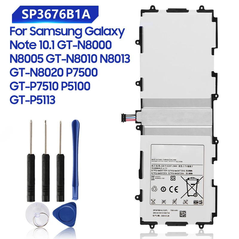 Replacement Battery SP3676B1A For Samsung Galaxy Note 10.1 GT-N8000 GT-N8010 N8005 N8013 N8020 GT-P7510 P7500 P5100 P5113