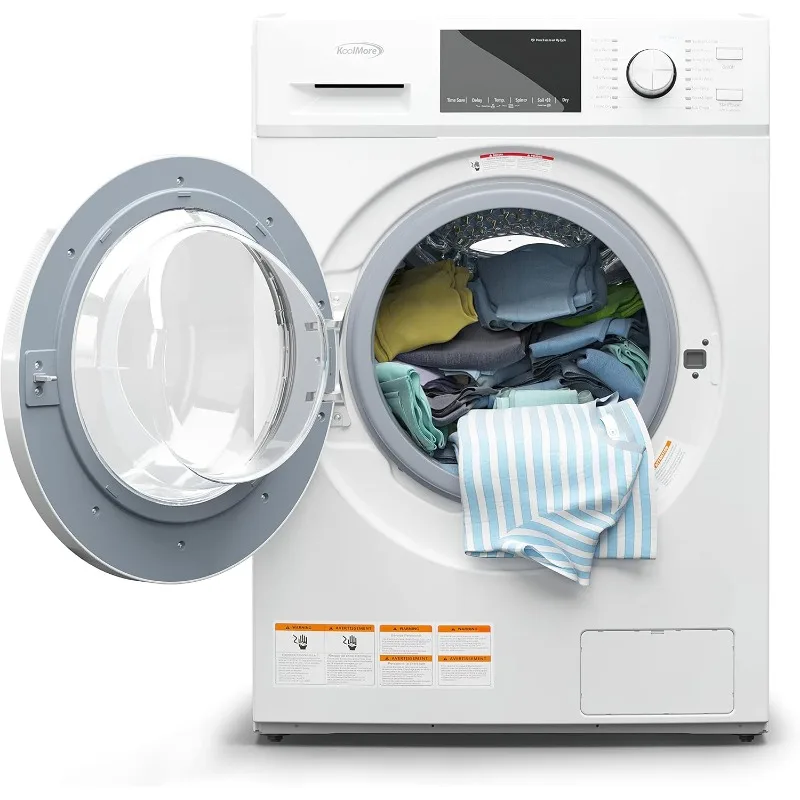 

Комбинированная стиральная и сушильная машина KoolMore 2-в-1 с фронтальной загрузкой для квартир, общежития, автофургона и стирки небольшого дома