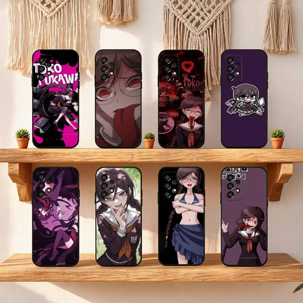 Toko Fukawa Phone Case For Samsung Galaxy S25 FE S24 S23 S22 S21 S20 S10 S10E Ultra Plus FE Note 20 Ultra Black Cover