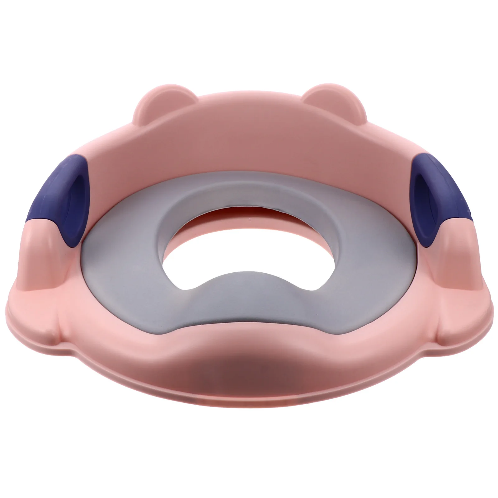 Kids Toilet Trainer Seat Pu Material Non-Slip Buckle Easy Install Comfortable Arc Design For Toddler Baby Potty Training Ring