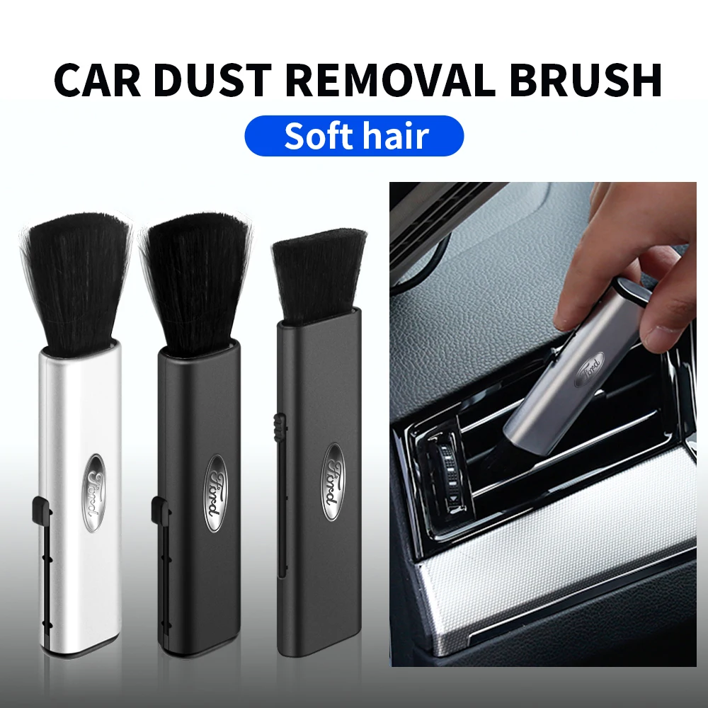 Brosse douce pour le nettoyage de la poussière, accessoires automobiles pour Ford Fiesta mk7 Focus mk2 mk4 Mustang Ranger ST