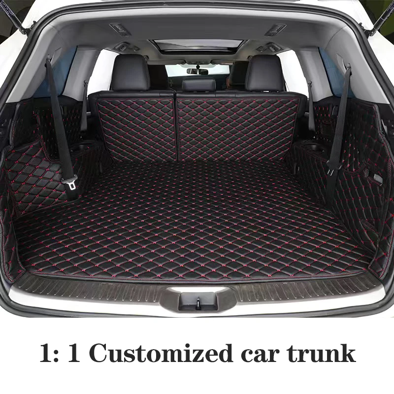 Custom Car Trunk Mats For Citroen C4 C5 Aircross Auto Boot Accsesories Interior Waterproof Leather Styling Protector Pads