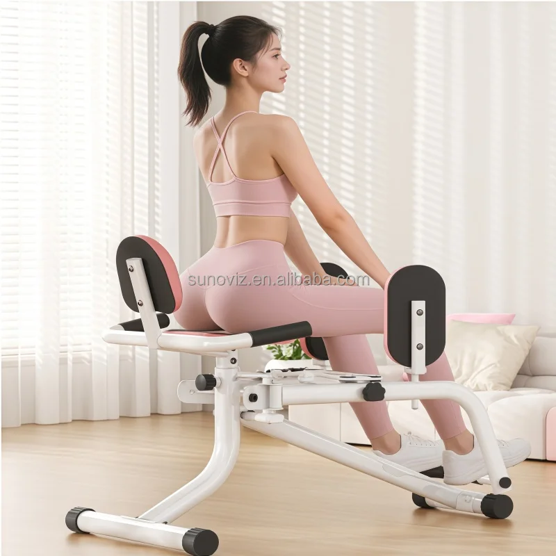 Máquina de Aductores y Abductores de Cadera - Entrenador de Piernas Multifuncional para Muslos Internos y Externos, Equipo de Ejercicio de Glúteos para Gimnasio en Casa