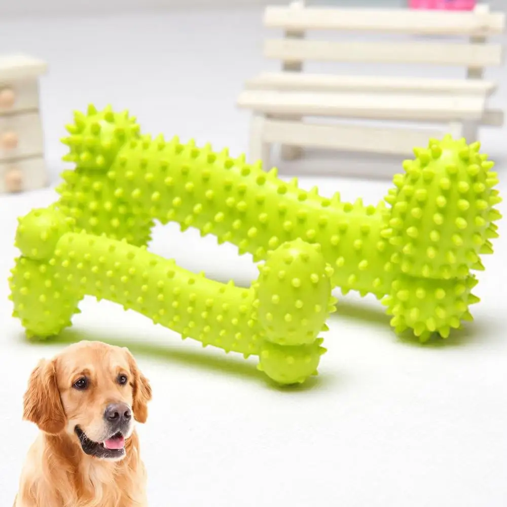 

Bone Shape Dogs Puppy Chew Toys Pet Molar Teeth Cleaning Tool Interactive Dog Toothbrush Toy for Small Dogs Chewing Training Toy