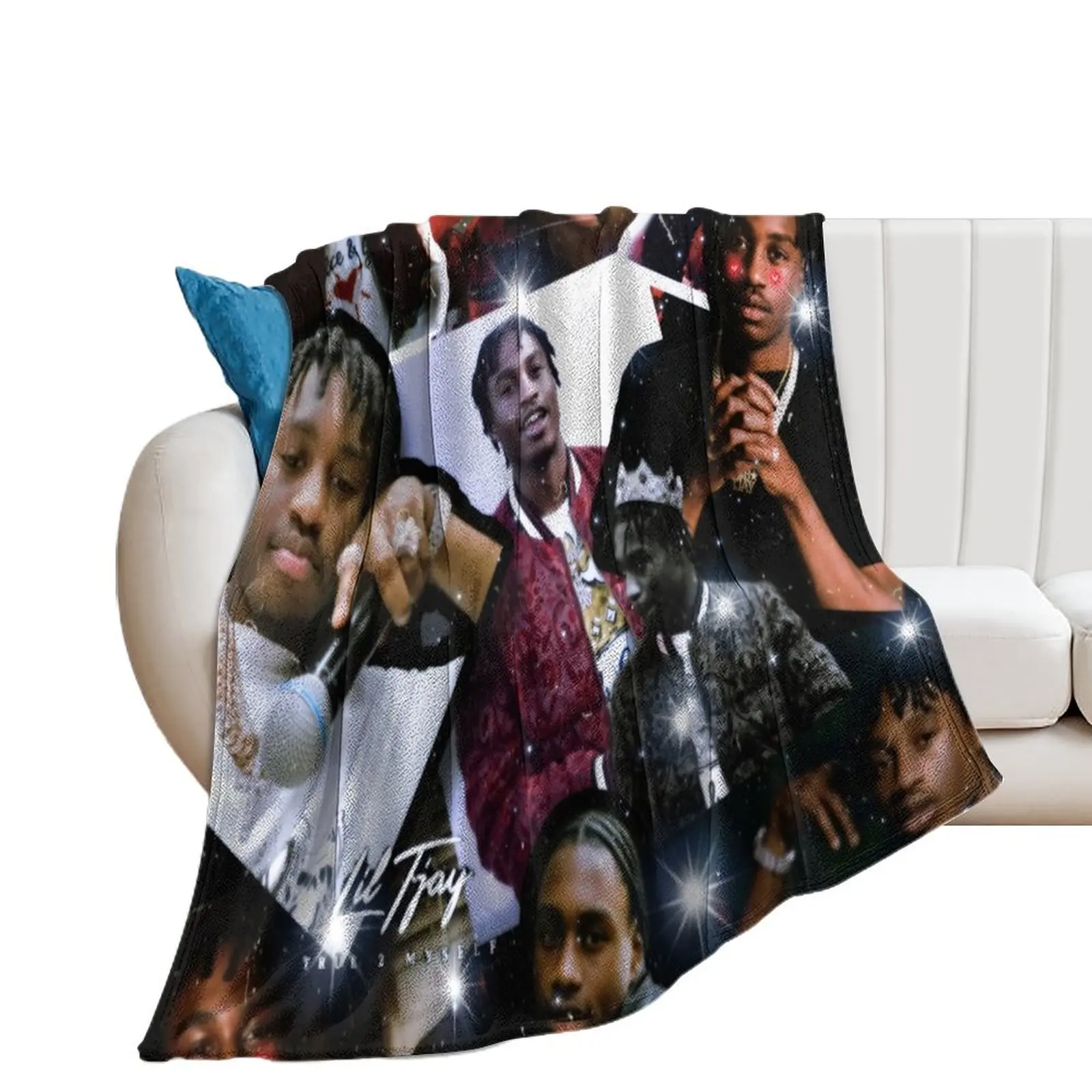 

Lil Tjay, Hip-Hop, true 2 myself, GOAT Throw Blanket Decoratives Winter beds Blankets