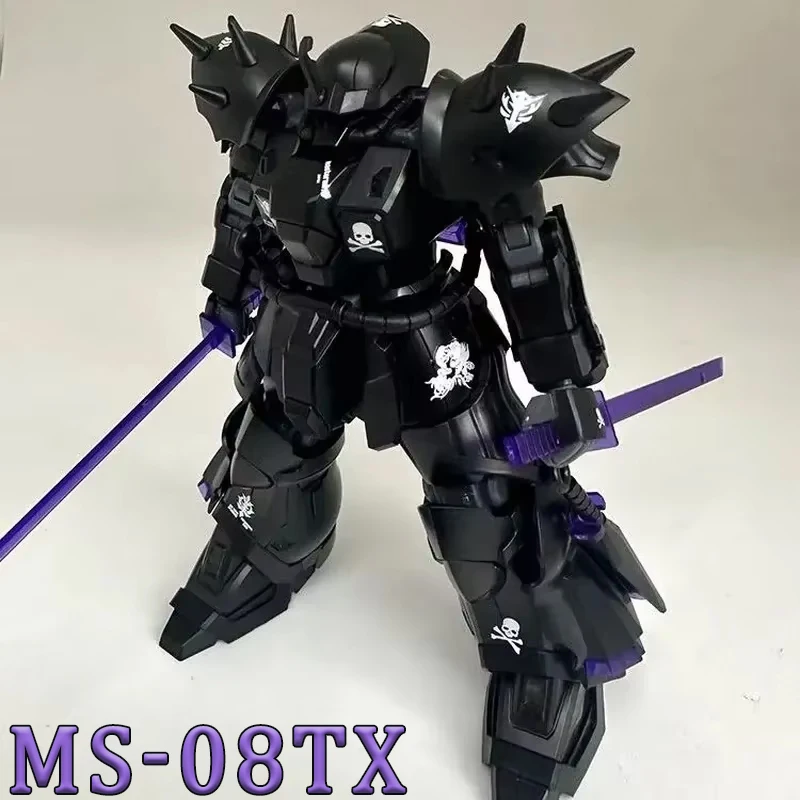 1/144 MS-08TX Efreet Night Fighting Type Black Warrior Color Anime Articulated Action Figures Mech Assembly Model Kit Toys Gift