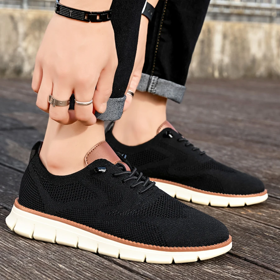 STRONGSHEN Summer Men Casual Shoes Spring Breathable Running Loafers Shoes Flats Jogging Sports Low Top Shoes Zapatos Hombre