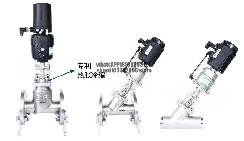 Stainless Steel 304 Pneumatic Proportional Control Valve 4-20mAh Flow Pressure Temperature Sleeve