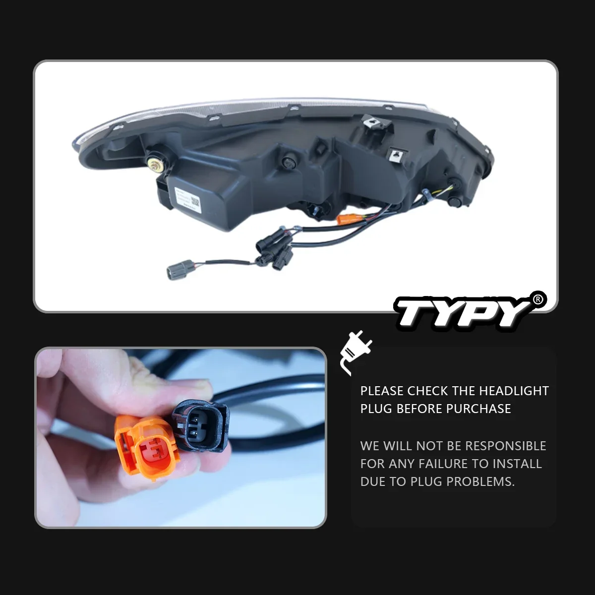 

TYPY Car For Honda Civic 8th Headlight FD2 2006-2015 Upgrade Modified New DRL Dynamic Turn Signal LED Headlight Auto Accessories