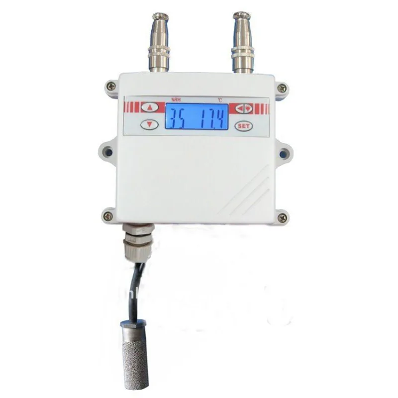 

Display relay output temperature and humidity sensor transmitter