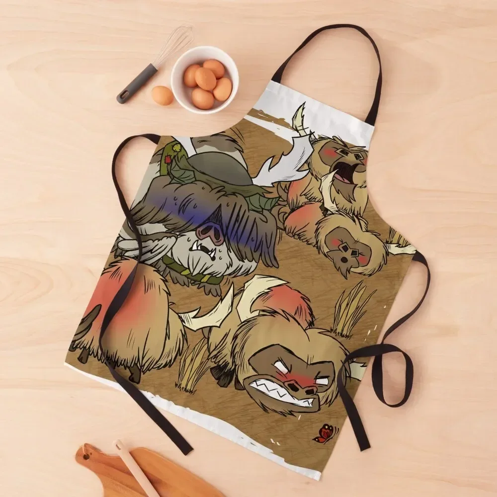 

Woby and the Beefalo in Heat Apron Goods For Home And Kitchen For Hairdresser Restaurant Apron