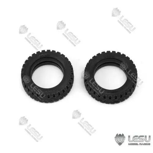 

Front Rear Wheel Tires 1 Pair for 1/14 LESU RC Forklift Model Car Parts DIY Truck TH16714