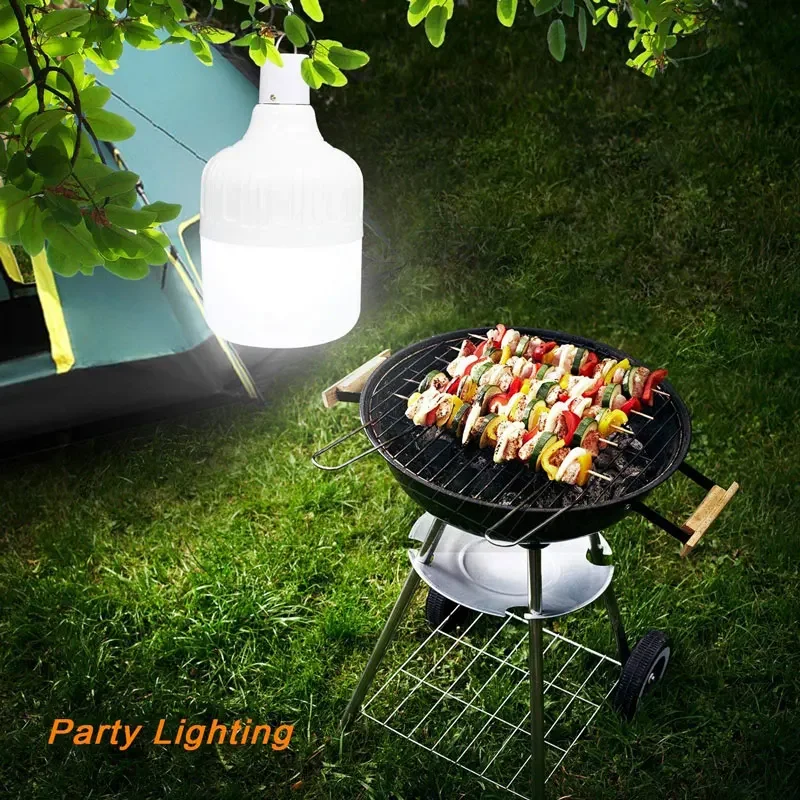 Portable Lantern Energy Saving Lighting Spare Battery Usb E27 Bulb Rechargeable Home Led Emergency Charging Light for Outdoor