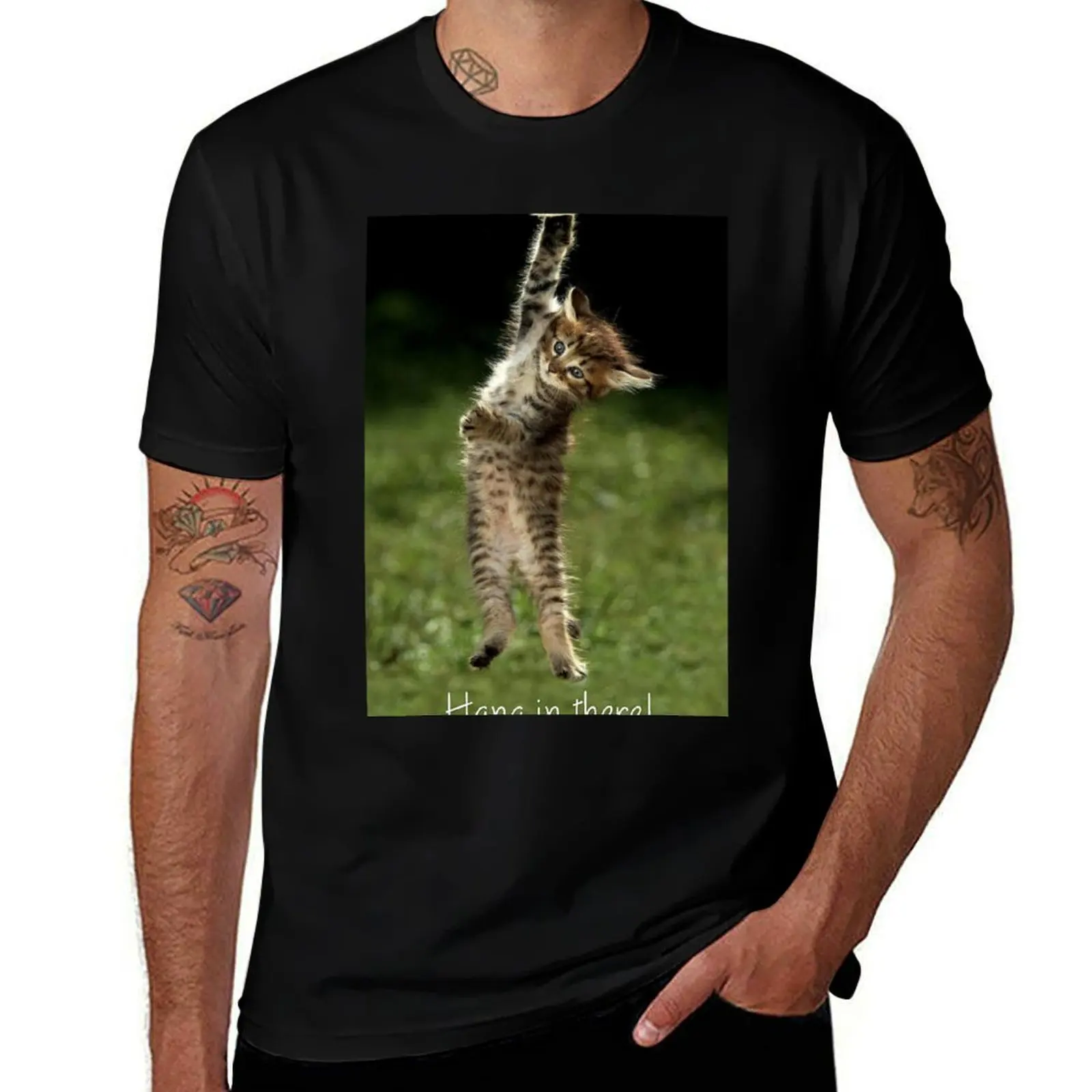

Keith Gill the Roaring Kitty Hang in There (YOLO) T-Shirt t shirt custom print t shirts for man graphic funny