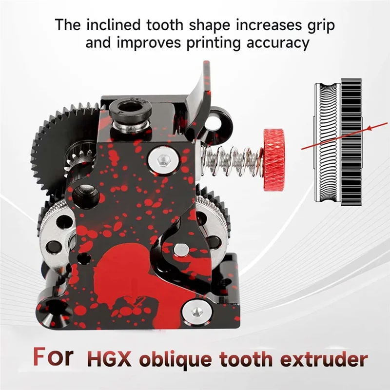 

Хорошо изготовленный цельнометаллический экструдер для экструдера с косыми зубьями HGX2.0, двухступенчатый экструдер с двумя шестернями для CR10/CR10S/Ender3/V2