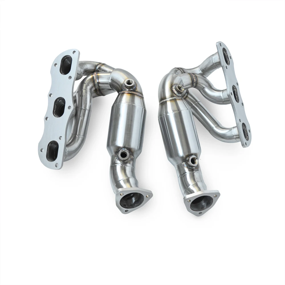 Suitable for Porsche Boxster/Cayman 987.2 2008-2012 exhaust manifold stainless steel exhaust collector with catalyst manifold