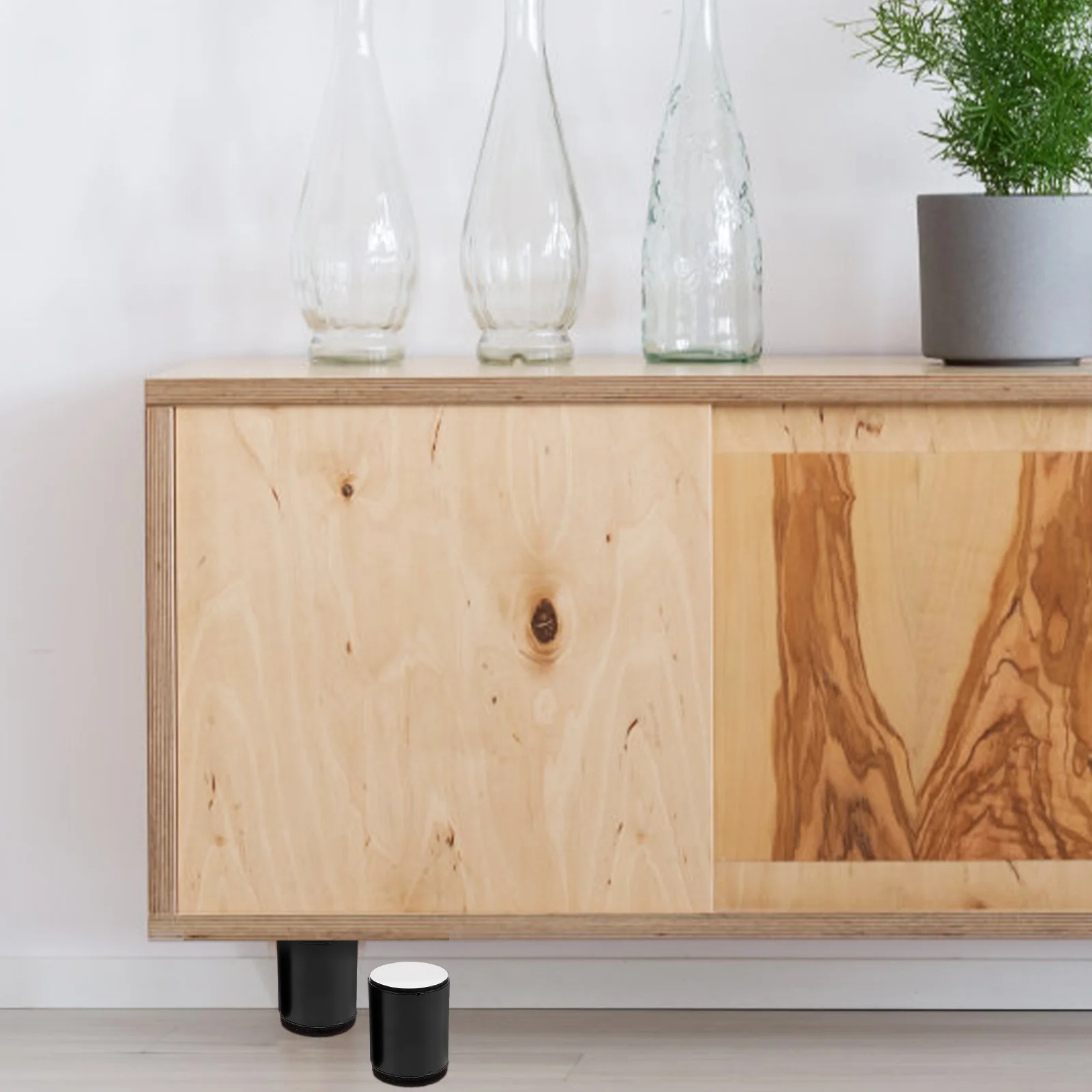 4-teiliges Möbelfuß-Booster-Pad, Tassen, Stuhl-Riser, Bett-Riser, Pads für Hartholzböden, Matte