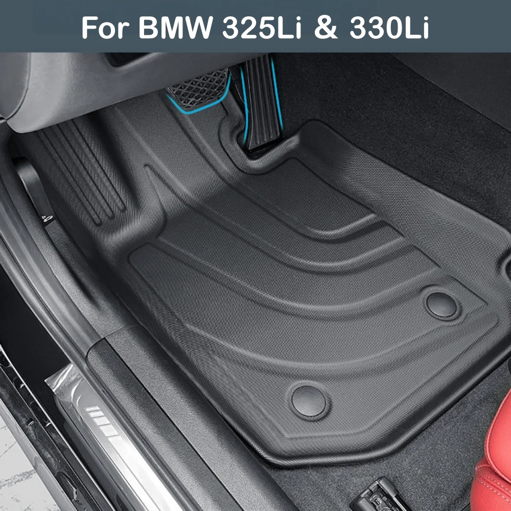 Fußmatten Kofferraummatte für BMW 3er Limousine 2018-2024 Allwetter-Bodenschutzmatten Linkslenker 325Li 330Li (NICHT für GT) LHD – Detail 2