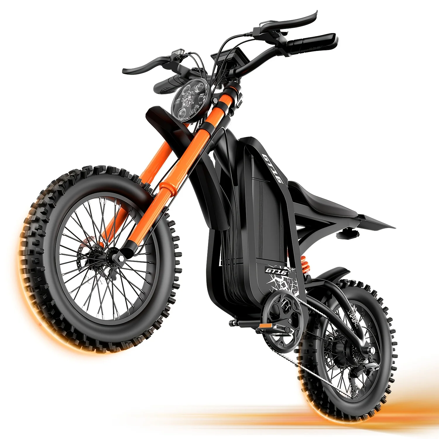

GT16 Electric-Bike for Teens Adults, 20*4" Tire Peak 749W Electric-Motorcycle with 48V 25AH Battery Ebike 65miles Hydraulic Brak