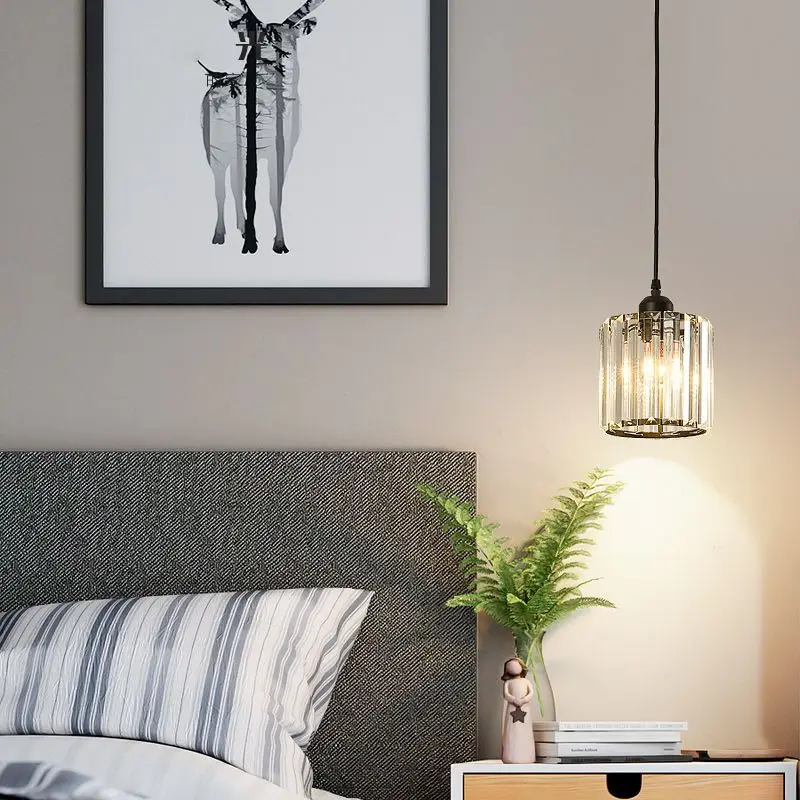 2026 Trending Gold Crystal Chandelier APCITL for Home & Restaurant New 3-Lamp Hanging Design Square Glass AC Power Source