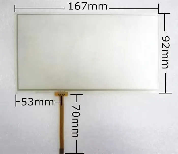 7'' 4 Wire Resistive Touch Screen Panel Digitizer For PIONEER JVC KW-AVX826