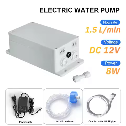 Electric Water Pump Faucet Galley Automatic Water Suction Pump 12V 1.5 L/ min Caravan Motorhome Boat Kitchen Water Pump