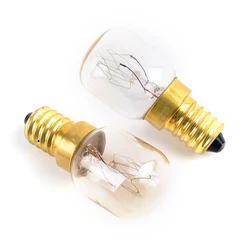 Household Oven Bulbs E14 15W/25W Warm White Oven Cooker Bulb Lamp Heat Resistant Light Bread Machine Bulb 220-230V 300°C